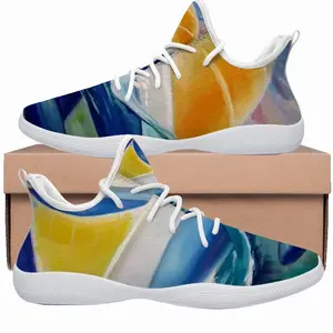 Men Sailboat Breaking The Wave Cheerleading Dance Shoes