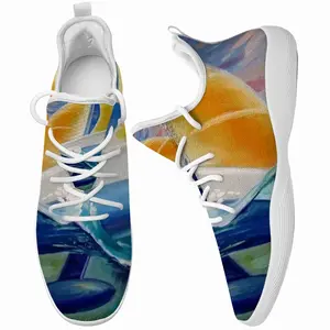 Men Sailboat Breaking The Wave Cheerleading Dance Shoes