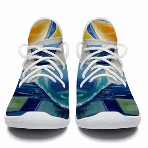 Men Sailboat Breaking The Wave Cheerleading Dance Shoes