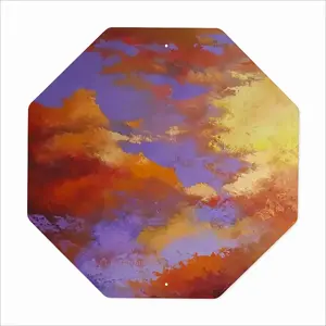 Clouds Octagonal Iron Painting