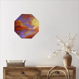 Clouds Octagonal Iron Painting