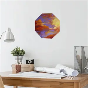 Clouds Octagonal Iron Painting