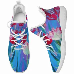 Men Harmony Of Pink And Blue Cheerleading Dance Shoes