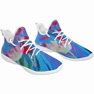 Men Harmony Of Pink And Blue Cheerleading Dance Shoes