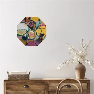 Vibrant Octagonal Iron Painting