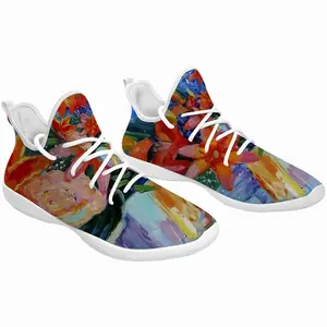 Men Summer Flowers Lilies Cheerleading Dance Shoes