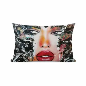 Cherry Lips Polyester Pillow (Rectangle, Multi-Size)