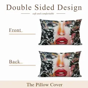 Cherry Lips Polyester Pillow (Rectangle, Multi-Size)