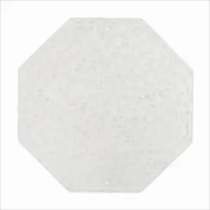 Bloomers White Octagonal Iron Painting