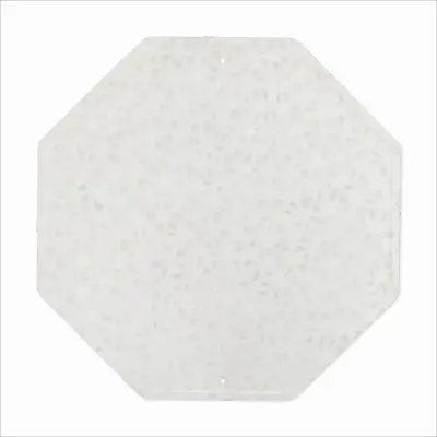 Bloomers White Octagonal Iron Painting