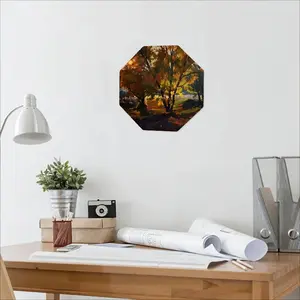 Autumn Sunset Octagonal Iron Painting