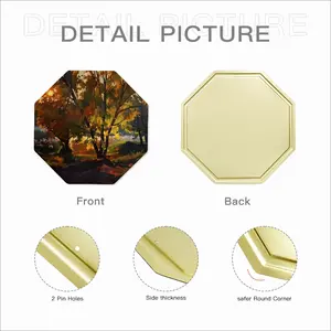 Autumn Sunset Octagonal Iron Painting