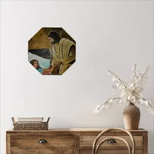 Jesus Heals Octagonal Iron Painting