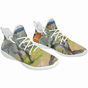 Men Olive Trees Cheerleading Dance Shoes