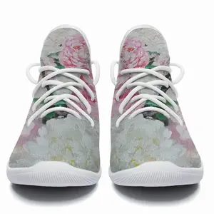 Men Large Peony Palette Knife Cheerleading Dance Shoes