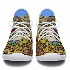 Men Santorini View Of Oia Cheerleading Dance Shoes