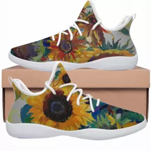 Men The Sunflowers Cheerleading Dance Shoes