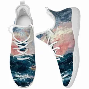 Men Sunset Sea Cheerleading Dance Shoes