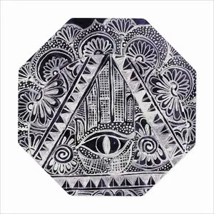 The All Seeing Eye Octagonal Iron Painting