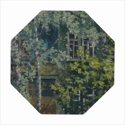 The Overgrown Old House Octagonal Iron Painting