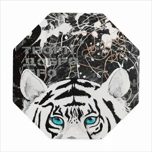 Do Good Bro Animals Tiger Street Art Octagonal Iron Painting