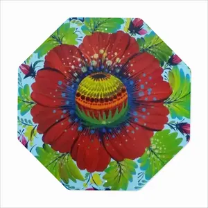 Flower Planet Octagonal Iron Painting