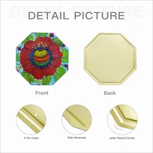 Flower Planet Octagonal Iron Painting