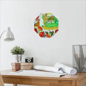 Blooming Eden Octagonal Iron Painting