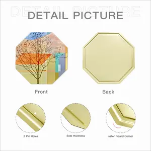 Tree I Octagonal Iron Painting