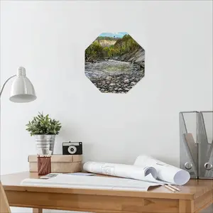 White River Canyon Octagonal Iron Painting