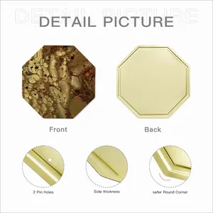 Pure Gold Octagonal Iron Painting