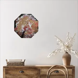 Hydrangea Gold Octagonal Iron Painting