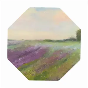 Lavender Field Octagonal Iron Painting