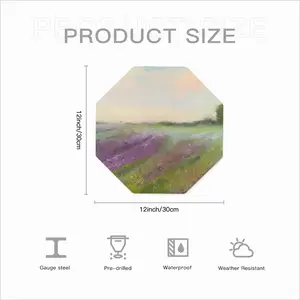 Lavender Field Octagonal Iron Painting