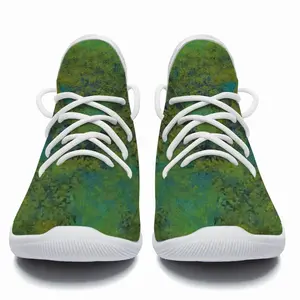 Men Lime Abstract Cheerleading Dance Shoes