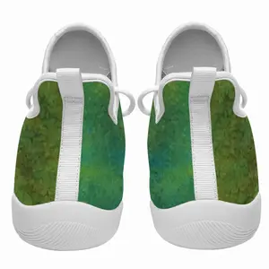 Men Lime Abstract Cheerleading Dance Shoes