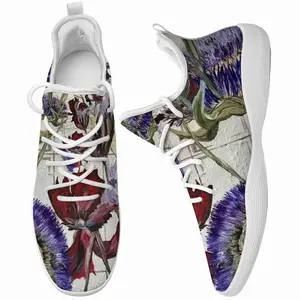 Men White Prints Cheerleading Dance Shoes