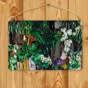 The Green House Wood Painting (Multi-Size)