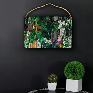 The Green House Wood Painting (Multi-Size)