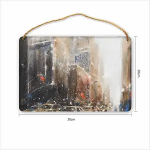 Busy Manhattan Wood Painting (Multi-Size)