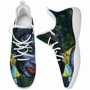 Men Blue Flame Fashion Interior Gift Idea Cheerleading Dance Shoes