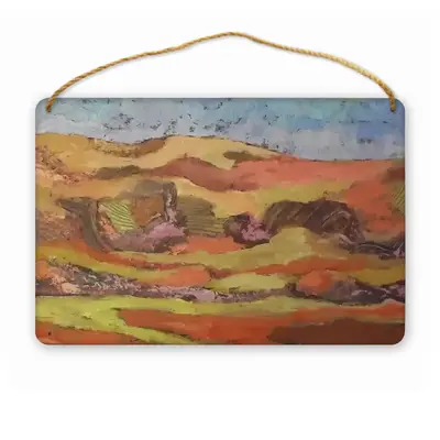 Mountain Range Wood Painting (Multi-Size)