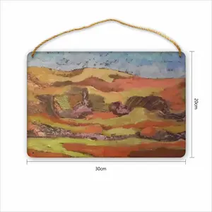 Mountain Range Wood Painting (Multi-Size)