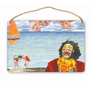 Fear Of Clowns Wood Painting (Multi-Size)