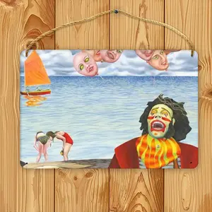 Fear Of Clowns Wood Painting (Multi-Size)