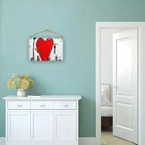 Love Is All Around Wood Painting (Multi-Size)