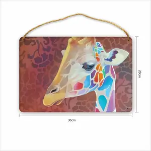 Giraffe Wood Painting (Multi-Size)