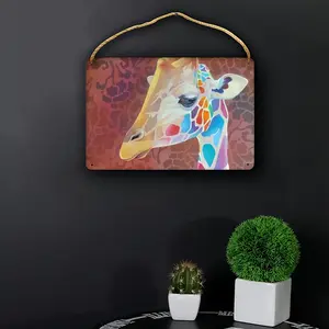 Giraffe Wood Painting (Multi-Size)