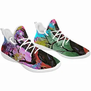 Men Colorful Family Tree Cheerleading Dance Shoes