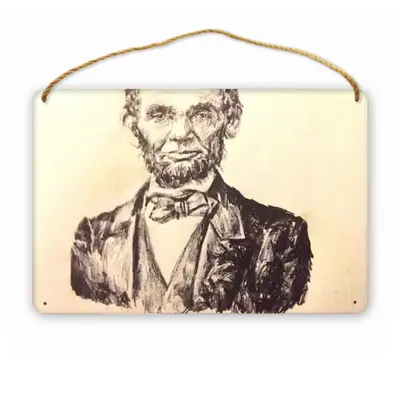 President Abraham Lincoln Wood Painting (Multi-Size)